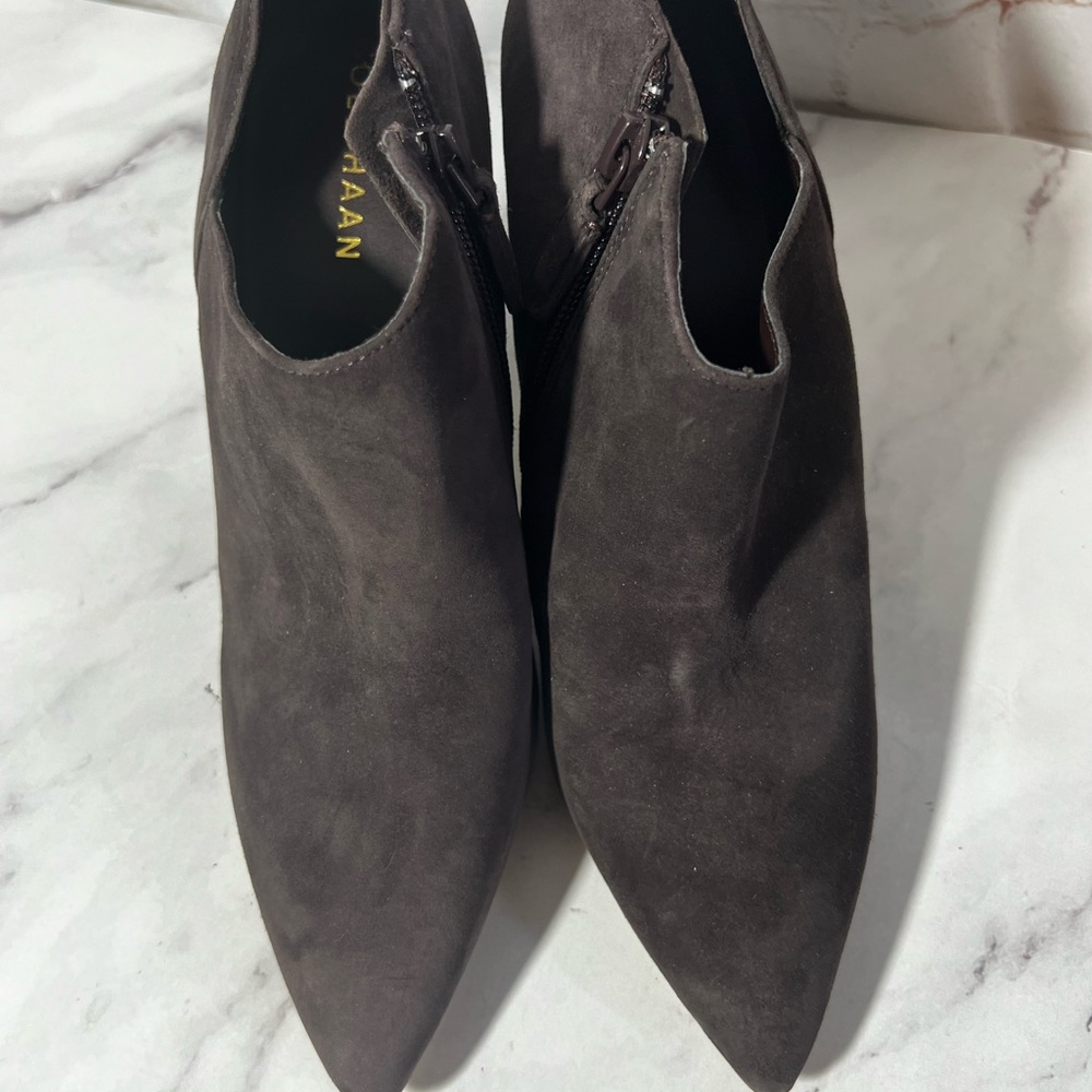 New Cole Haan Vestry Suede Ankle Bootie - Picture 3 of 6